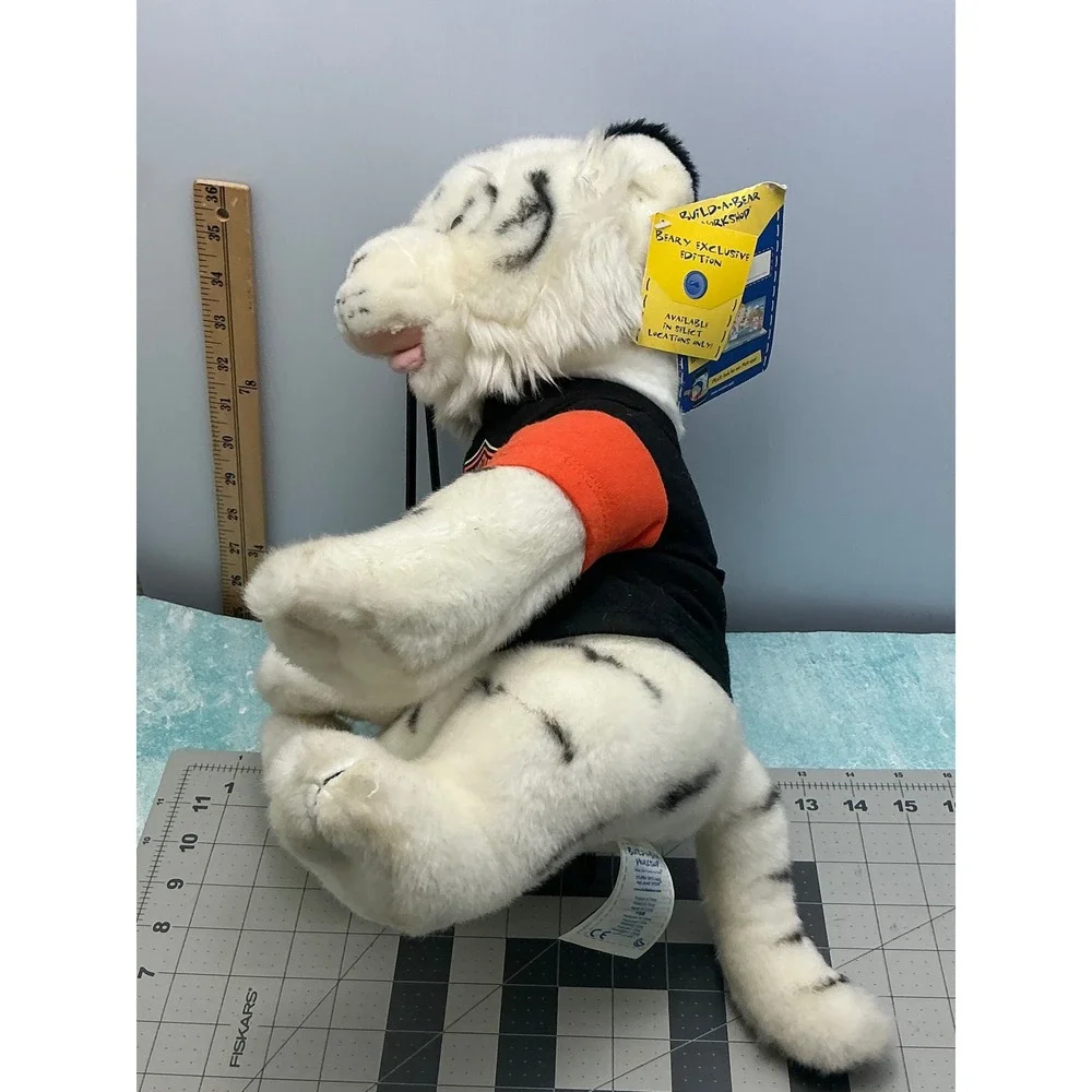 Build-A-Bear White Tiger Plush Harley-Davidson Beary Exclusive Edition 16in